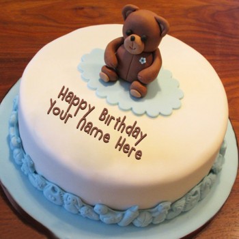 One Kg Birthday Theme Vanilla Fondant Cake
