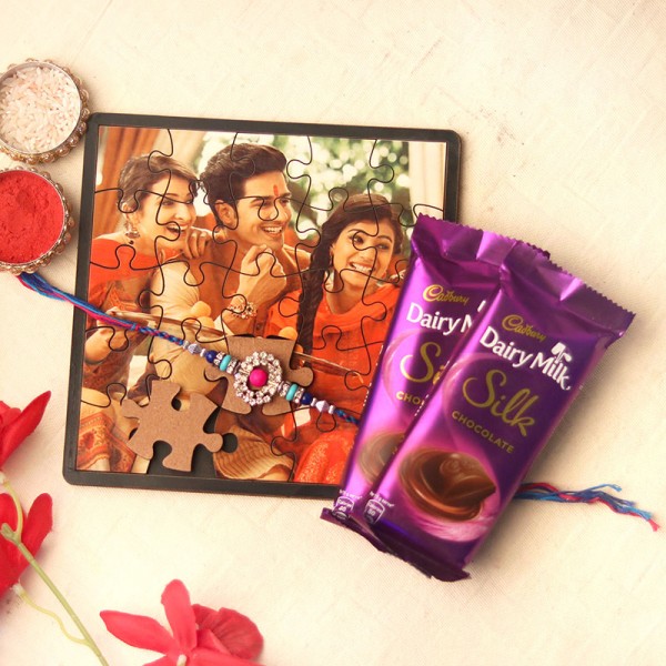 Chocolaty Puzzle Rakhi Combo