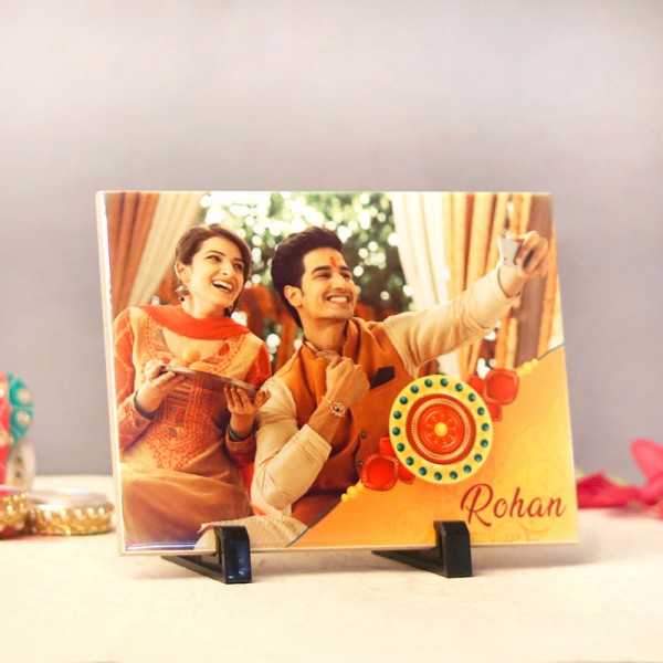 One Personalised Photo Tile for Rakhi