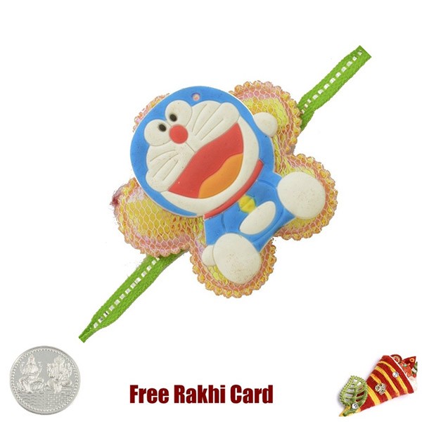 Doremon Rakhi With A Free Silver Coin
