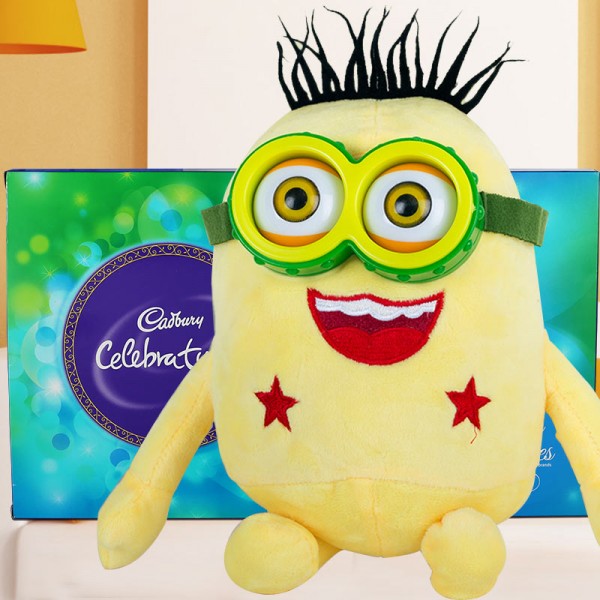 Minion Soft Toy with Cadbury Celebration 