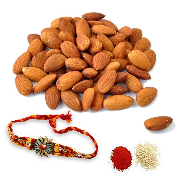 Almonds and Rakhi Hamper