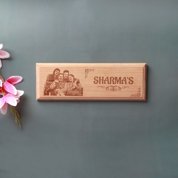 Personalized Wooden Name Plate