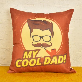 Cool Dad Printed Cushion