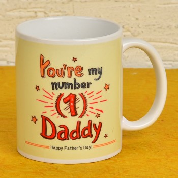 No 1 Daddy Printed Mug
