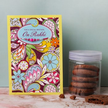 Rakhi Card with Cookies