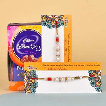2 Pearl Rakhi N Cadbury Celebrations
