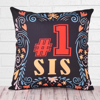 No 1 Sis Printed Cushion