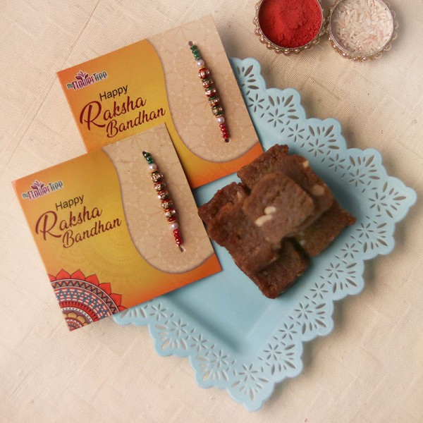 Rakhi With Double Sweetness