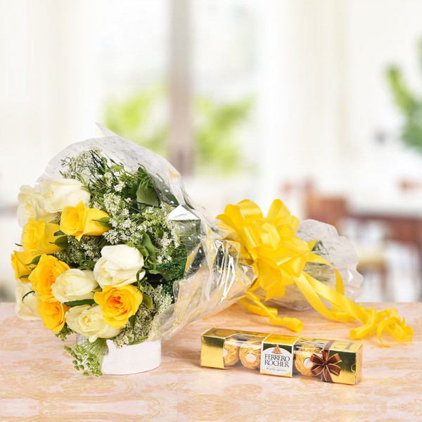 Rocher with Roses