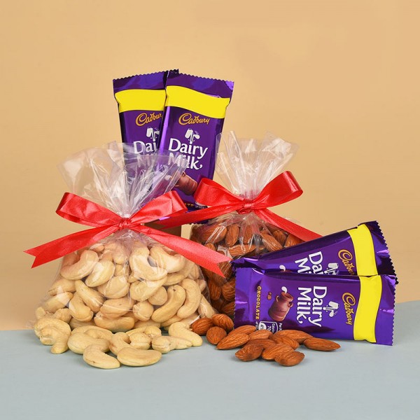 Dry Fruits N Dairy Milk Chocolates