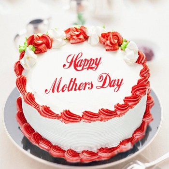 Half Kg Mothers Day Strawberry Cake