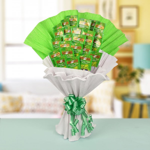 A Bouquet of 25 Twinnings Green Tea Bags