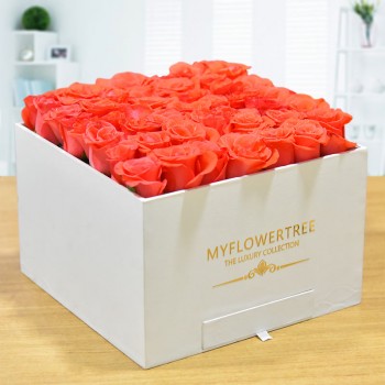 Cheerful Orange Luxe Roses 