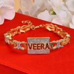 Studded VEERA Bracelet Rakhi