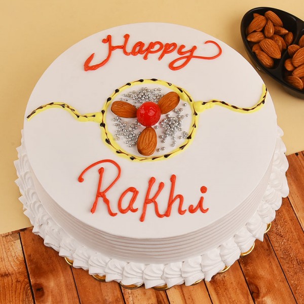 Happy Chocolate Rakhi Cake | Winni.in