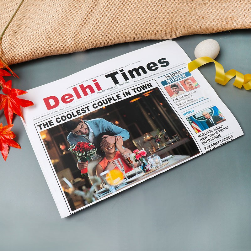 One Personalised Newspaper for Couple