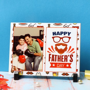 One Personalised Ceramic Tile for Fathers Day