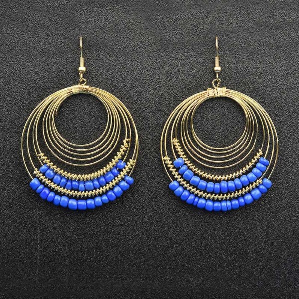 Blue Color Designer Earrings Set