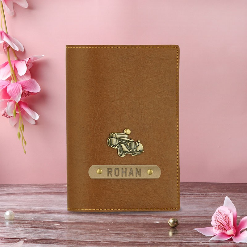 Stylish Personalised Pasport Cover For Men