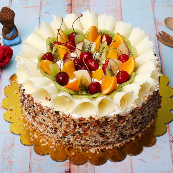Fresh Fruit Cake Recipe | Food Apparel