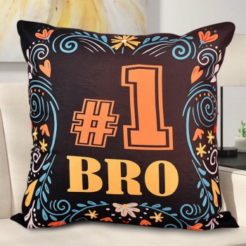 No 1 Bro Printed Cushion