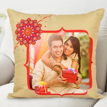 Traditional Raksha Bandhan Personalised Cushion
