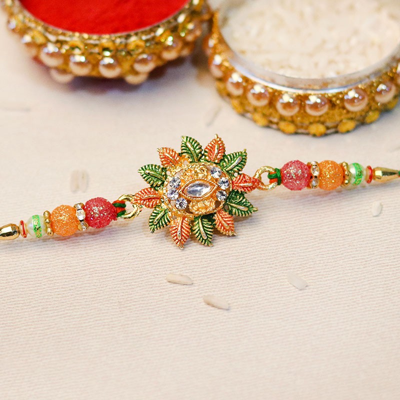 Traditional Floral Rakhi 