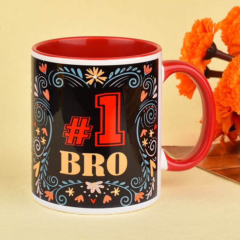 No 1 Bro Printed Coffee Mug
