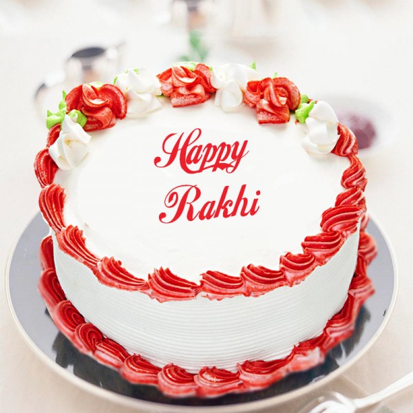 Rakhi Strawberry Cake