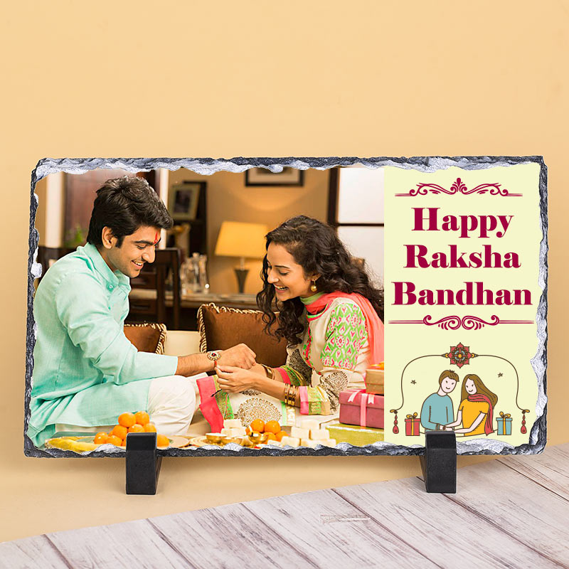 Happy Raksha Bandhan Photo Stone