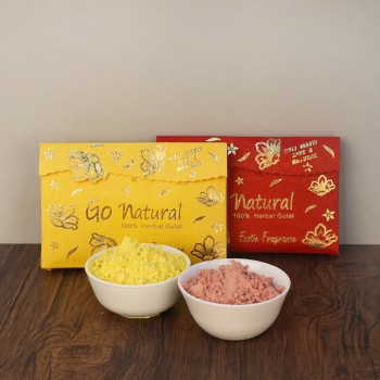 Pack of 2 Scented Organic Gulal for Holi