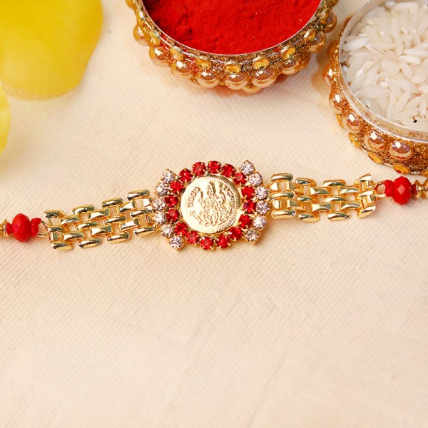 Divine Gold Chain Rakhi