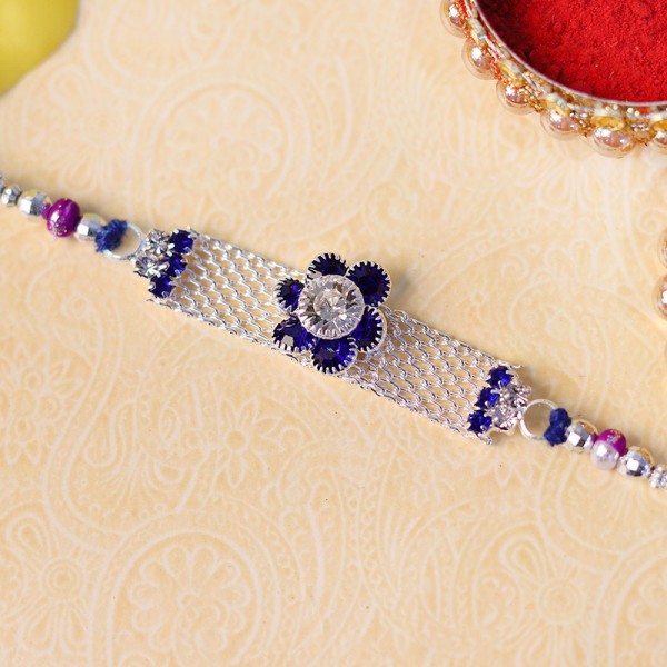 Sparkling American Diamond Rakhi 