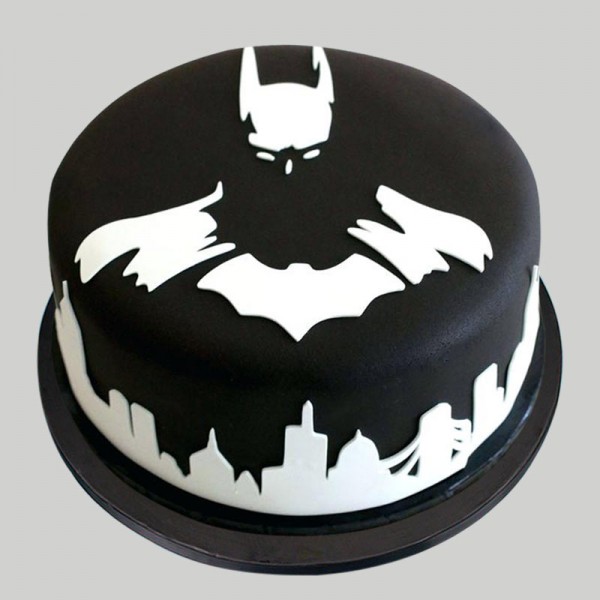 Buy or Send Round Batman Cake Online - OyeGifts.com