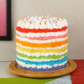 Radiant Rainbow Cake