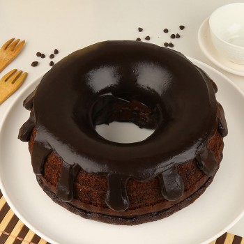 Half Kg Donut Shape Chocolate Truffle Cake