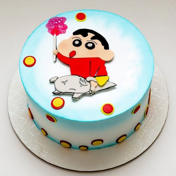 1 Kg Chocolate Fondant Shinchan Designer Cake