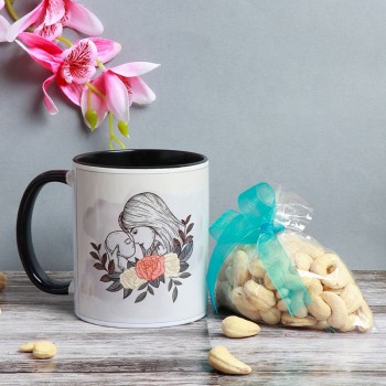 Best Mom Ever Printed Mug with Cashew Pack