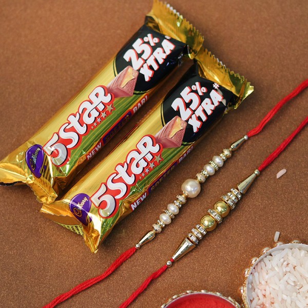 Sterling Rakhi With Chocolates