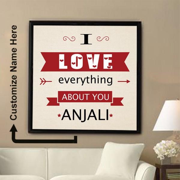 Eveything About You Personalised Frame 