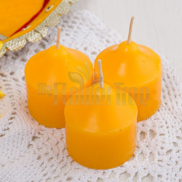 Orange Color Scented Candle