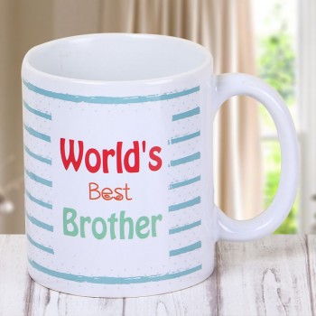 Worlds Best Brother Printed Coffee Mug