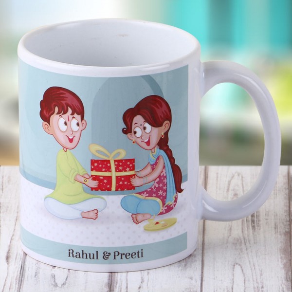 Happy Raksha Bandhan Mug for Brother Sister