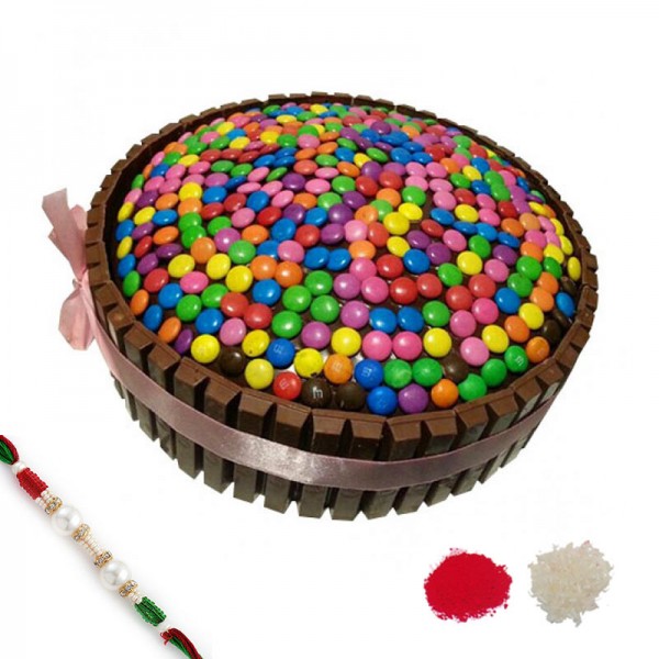 Rainbow Kit Kat Cake