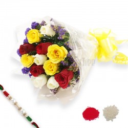 Rakhi with Flowers