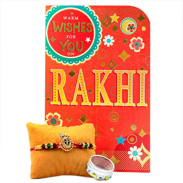 Lord Krishna Rakhi with Card