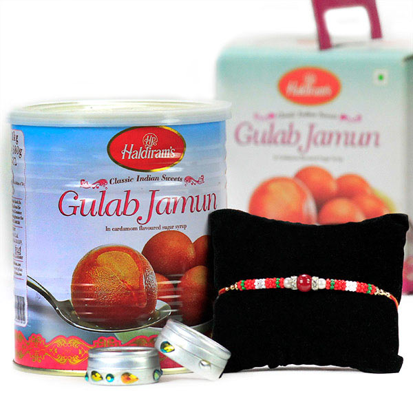 Gulab Jamun n Traditional Rakhi Hamper