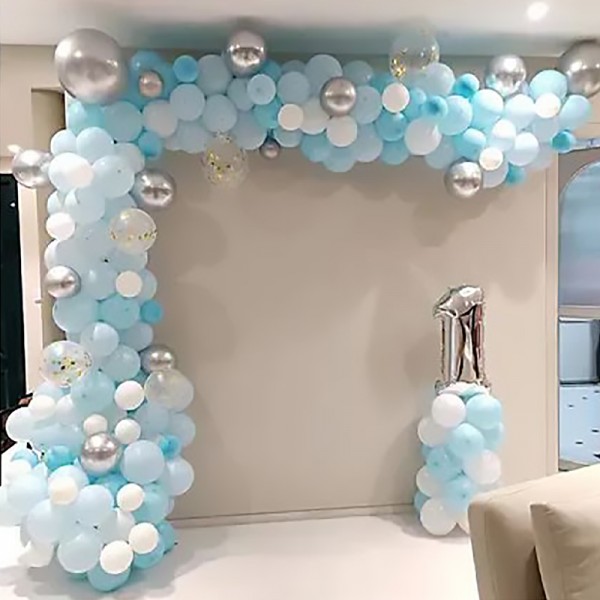 Blue and White Balloon Decor- MyFlowerTree