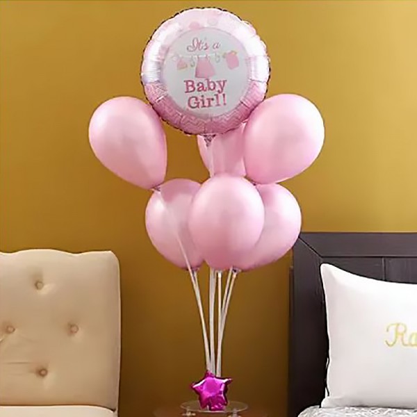 Baby Girl Balloon Bouquet